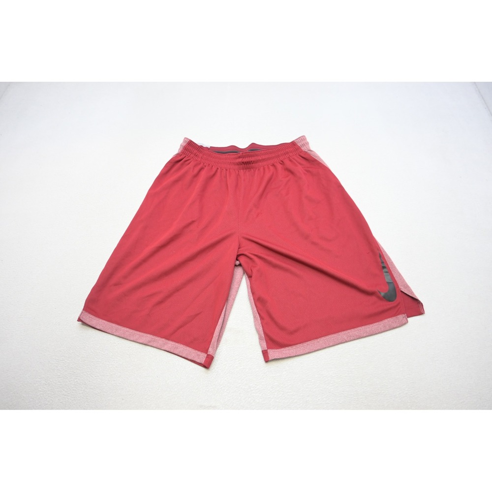 Nike Basketball Gym Shorts Mens‎ XL Red Dri-FIT Performance Athletic W/Pockets